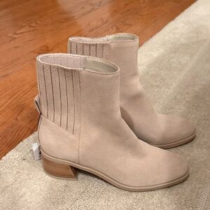 Dolce Vita Cream Ankle Booties